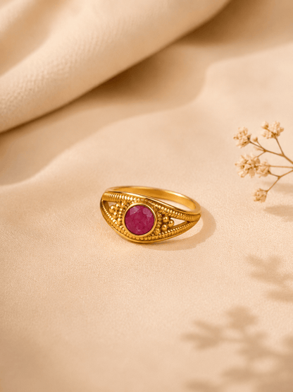 Naarya Jewels Lapis Signet Ring