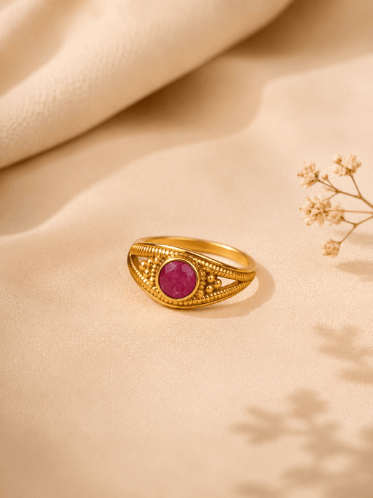 Naarya Jewels Lapis Signet Ring