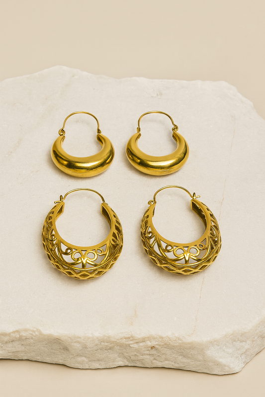 Vintage Muse Earring Combo (Anti Tarnish)