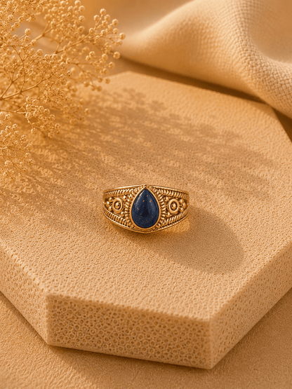 Naarya Jewels Lapis / 14 Verdant Drop Ring ✨