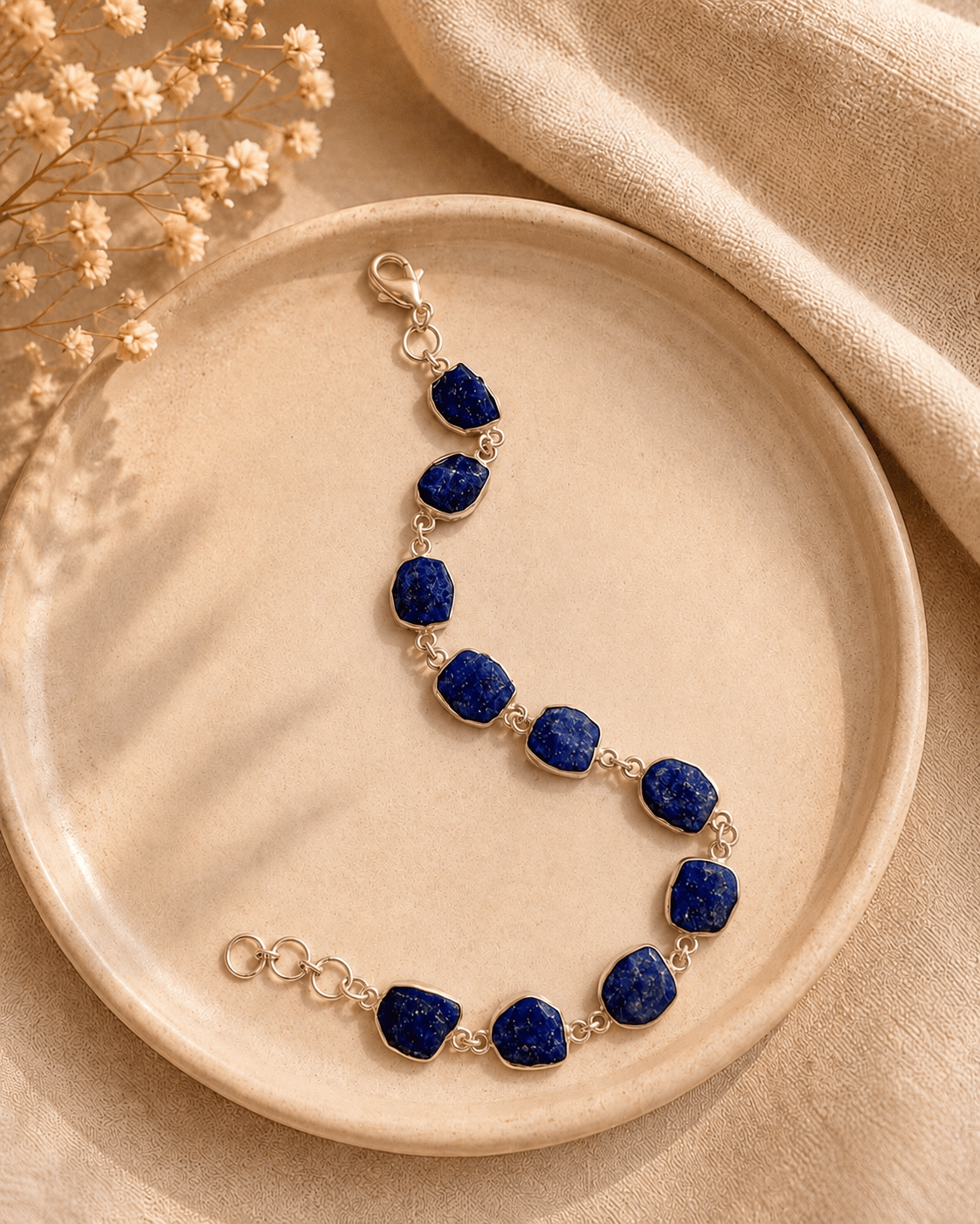 Naarya Jewels Lapis lazuli Lapis Lazuli -The Stone of Truth Bracelet