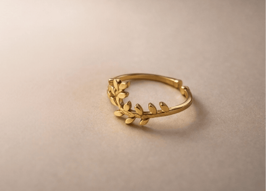 Naarya Jewels Botanic Elegance Ring ( Anti Tarnish)