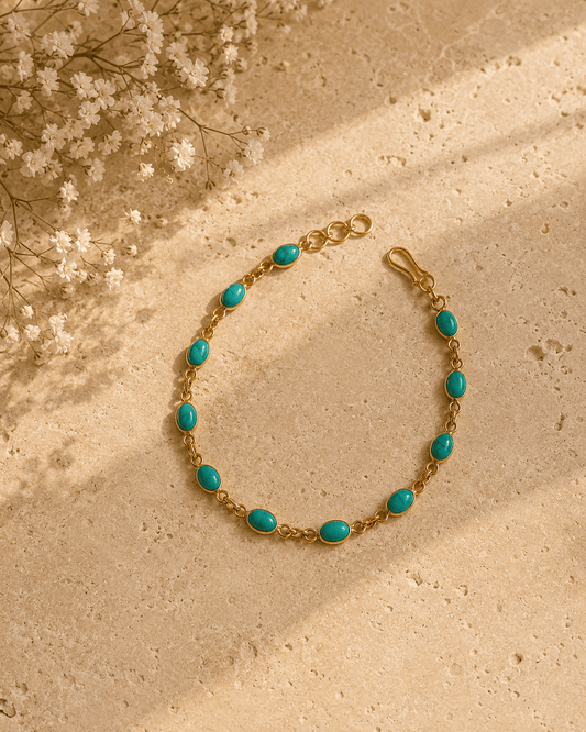 Aegean Turquoise gemstone Bracelet