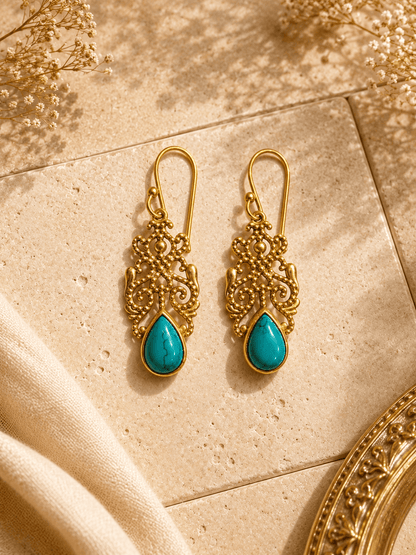 Naarya Jewels Filigree Isle Drop Earrings