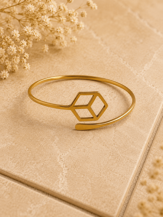 Naarya Jewels Cube Architect's Bracelet(Anti Tarnish)