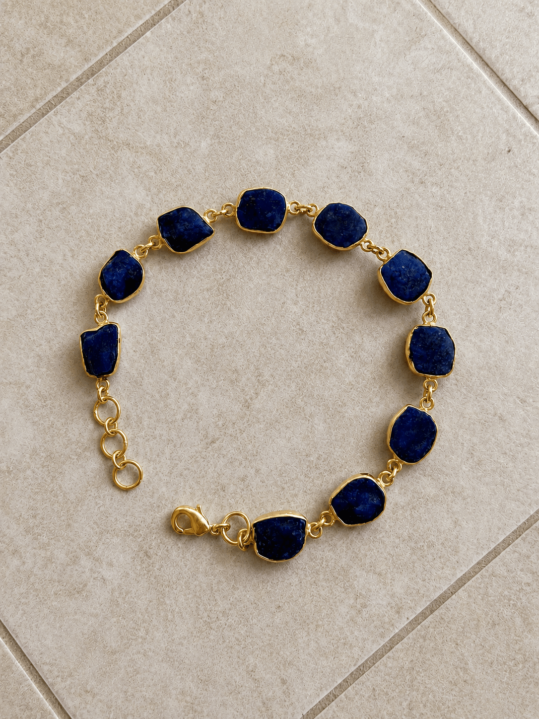 Naarya Jewels Lapis lazuli Forest Whisper Bracelet gold Bracelet