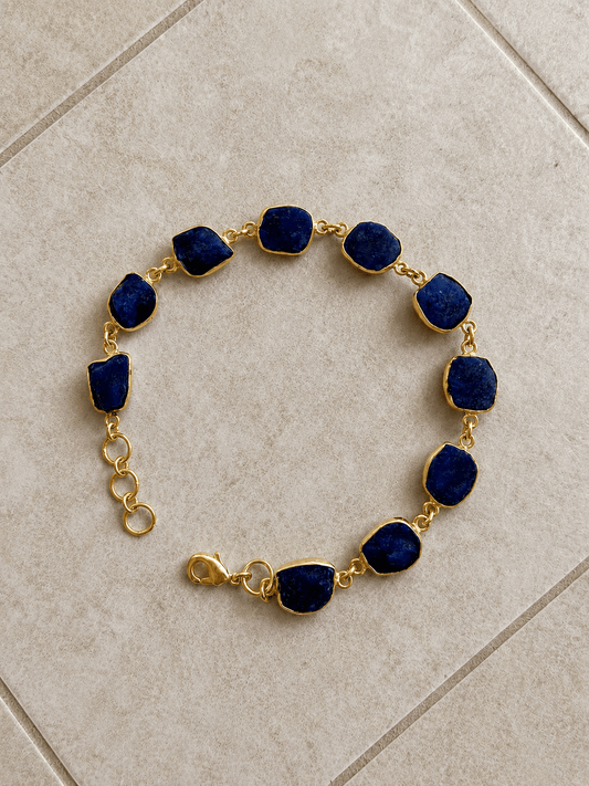 Naarya Jewels Lapis lazuli Forest Whisper Bracelet gold Bracelet