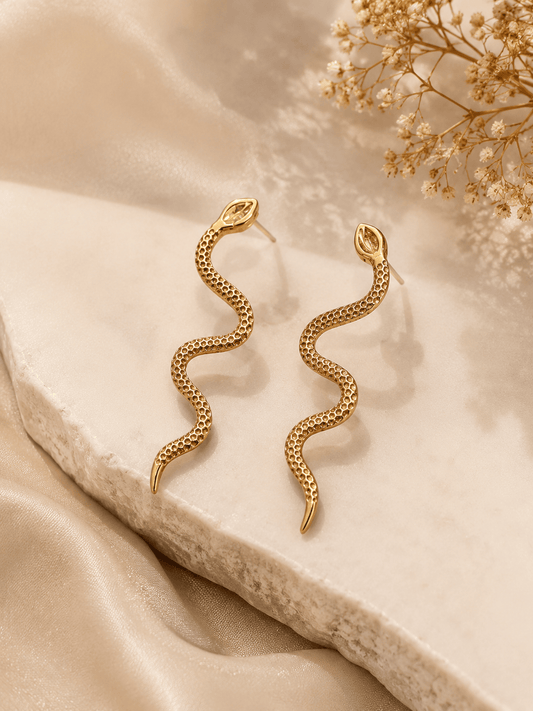 Naarya Jewels Charming Cobra Earrings