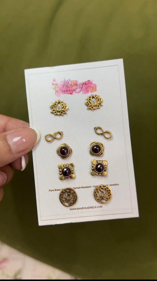 The Celestial Balance Earring Set of 5 Combo