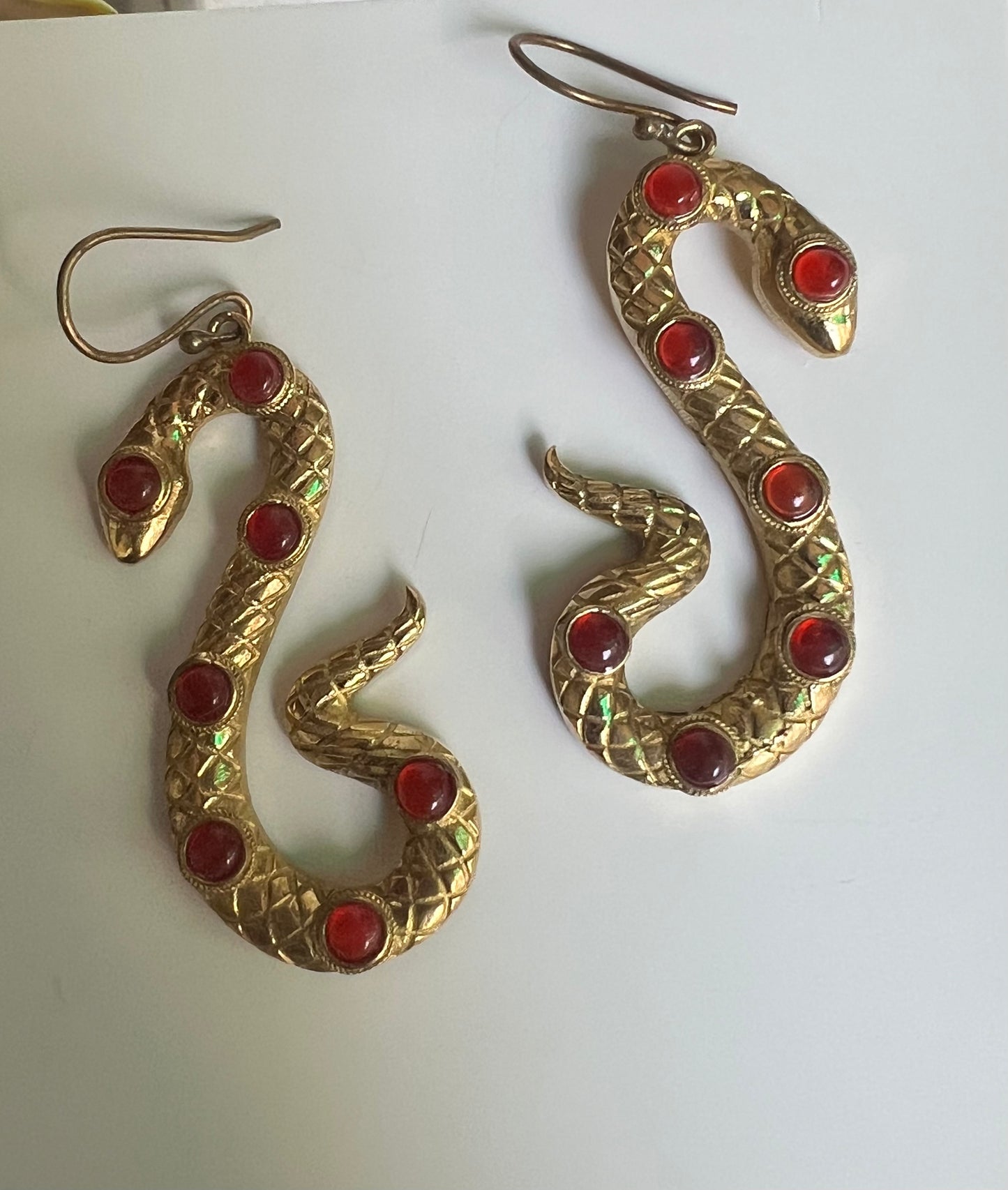 Venomous Glamour Statement Brass Earrings (Anti Tarnish)