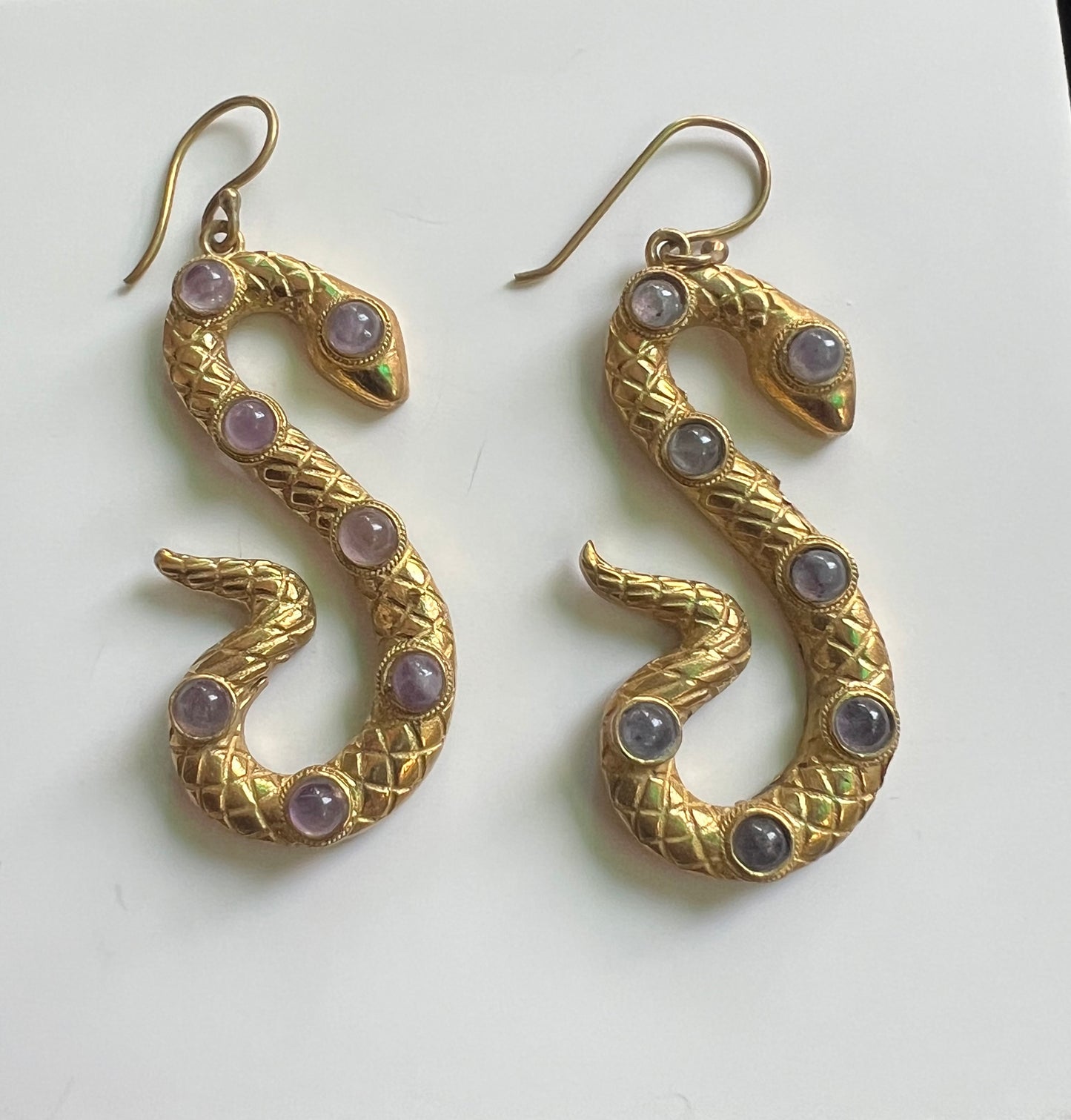 Venomous Glamour Statement Brass Earrings (Anti Tarnish)