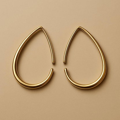Naarya Jewels Aurelia Open Teardrop Earrings (Anti Tarnish)