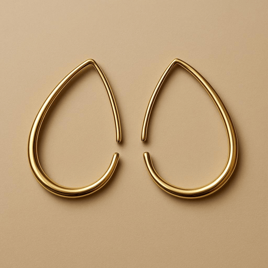 Naarya Jewels Aurelia Open Teardrop Earrings (Anti Tarnish)