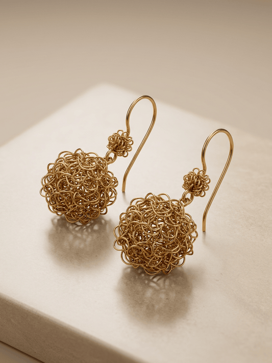 Naarya Jewels Celeste Wire Bloom Earrings (Anti Tarnish)