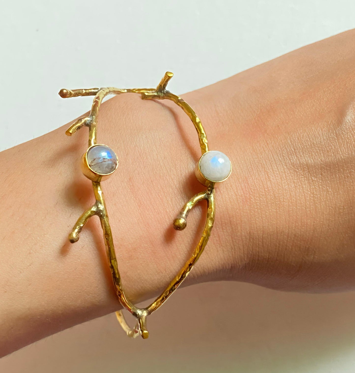Elegant Branch-Inspired Pure Brass Cuff (Anti Tarnish)