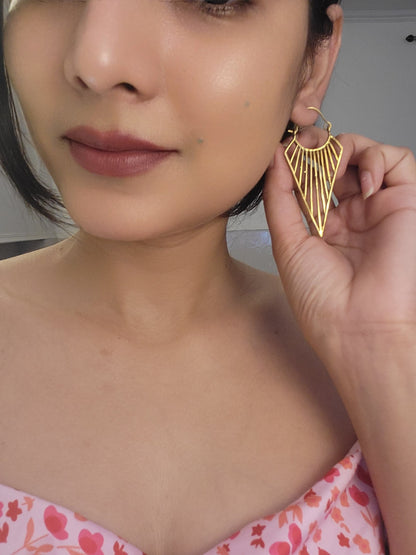Golden Glow Earring Combo (Anti Tarnish)