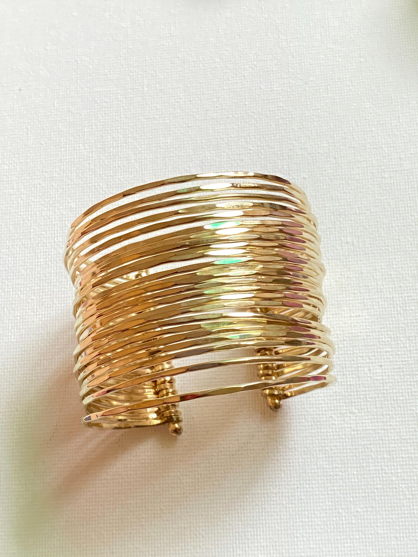 Statement strand Cuff Brass Bracelet (Anti tarnish)