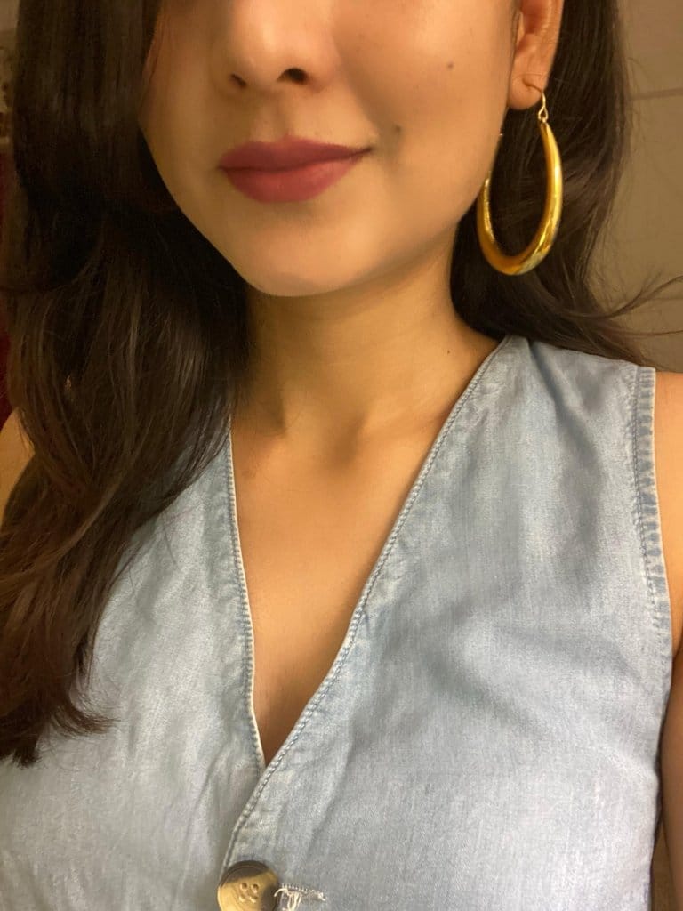 Naarya Jewels Long 750 Tear Drop Earring (Anti Tarnish)