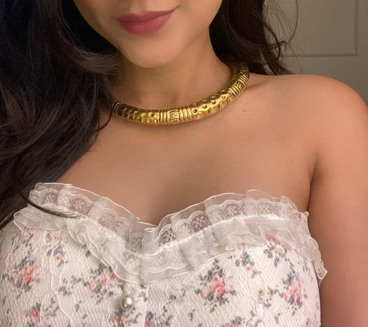 Ancient Embellished Necklace (Anti Tarnish)