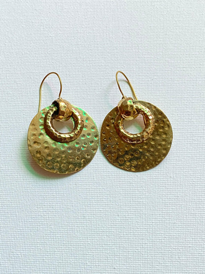 Hammered Glory – Statement Set (Earrings + Choker + Cuff) (Anti Tarnish)