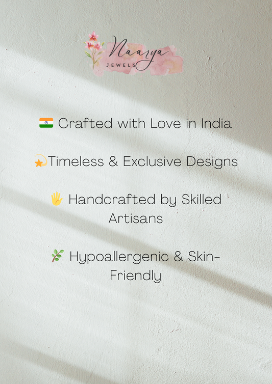 "Golden Nature Statement Earring Set"